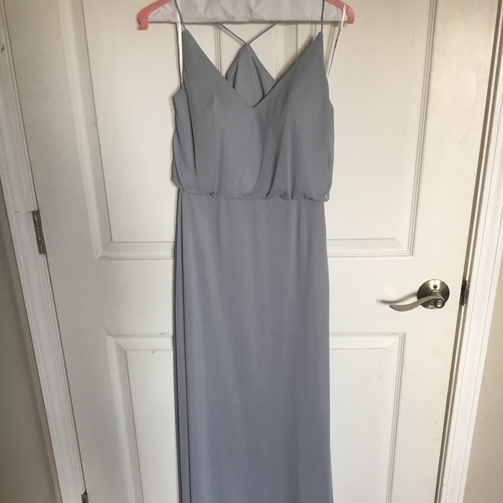 Alfred Sung Chiffon Blouson Gown